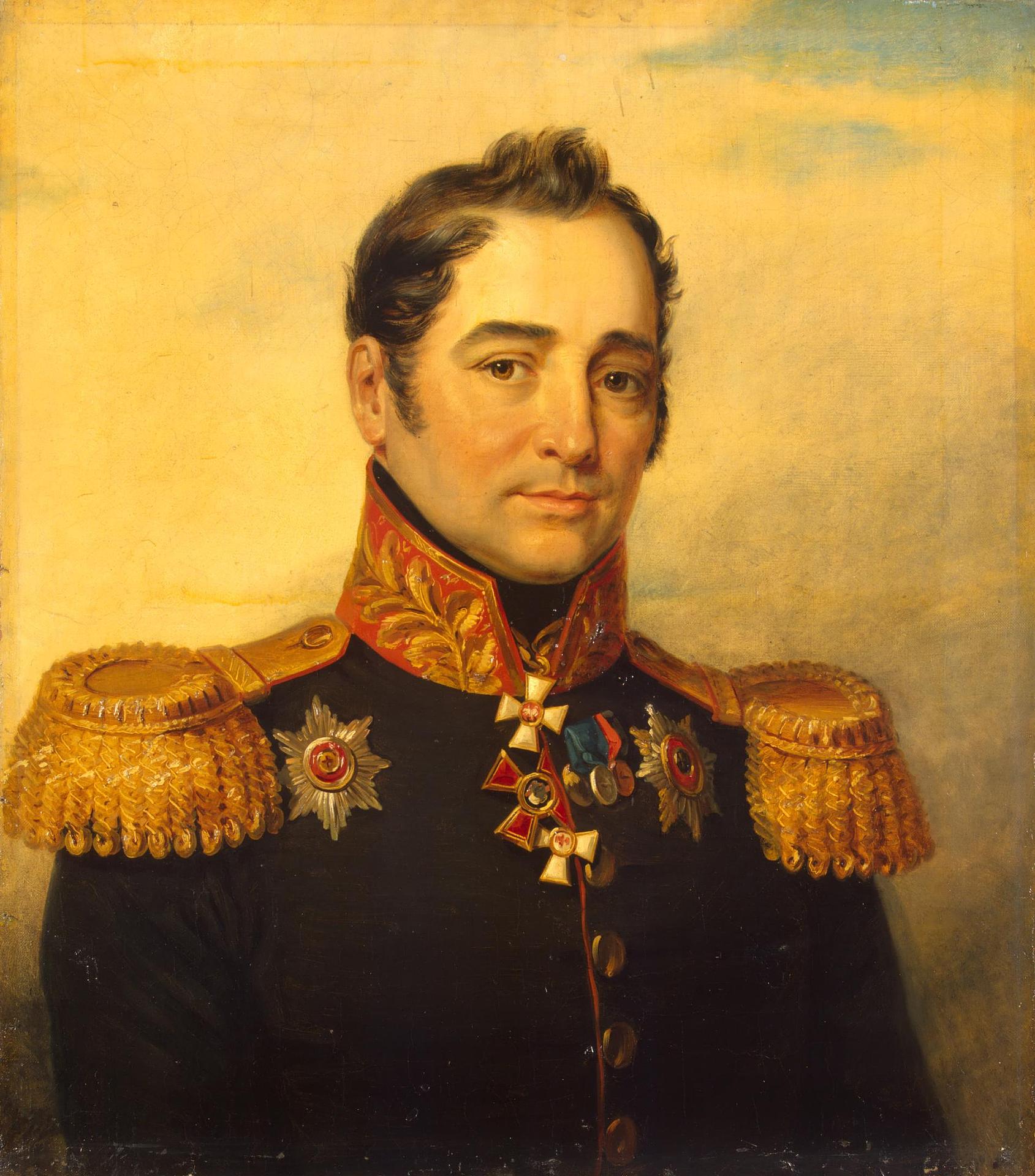 Чей портрет он только год в службе. Портрет Генерала Тучкова 1812г.. Джордж ДОУ портрет Егора.